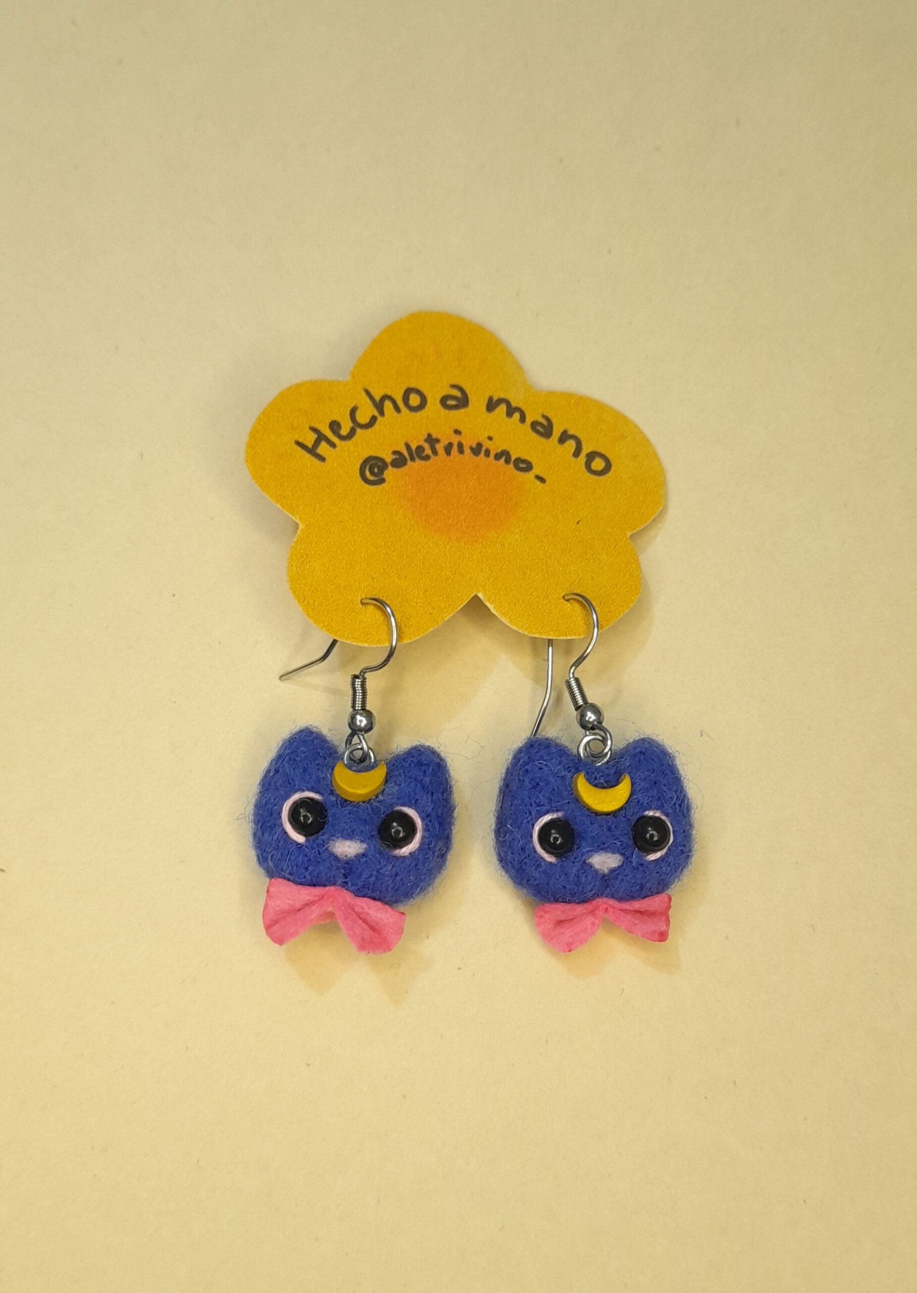 ARETES GATITA LUNA: imagen 1